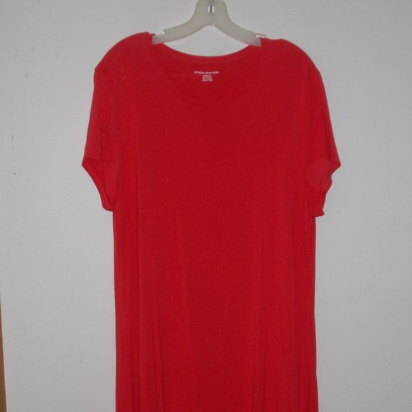 NWOT Essentials red beach coverup/casual dress - Picture 1 of 1
